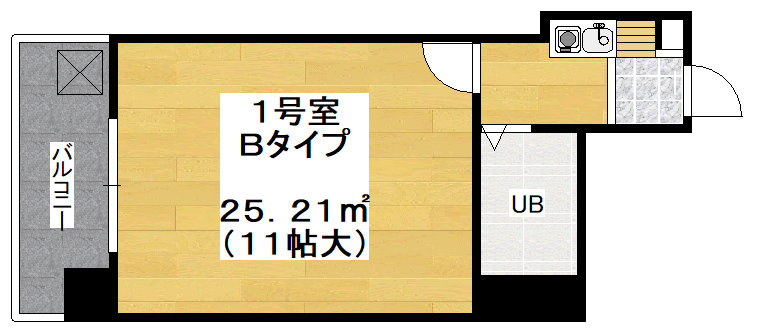 アルディコンテ'21 201号室 間取り図